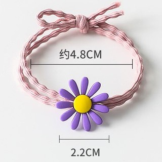 (1k) Set 100 Dây buộc tóc hoa cúc nhiều màu sắc hot trend HaminStore
