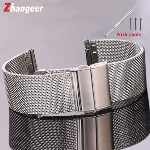 Dây Đeo Đồng Hồ Bằng Lưới Milanese 16mm 18mm 20mm 22mm 24mm