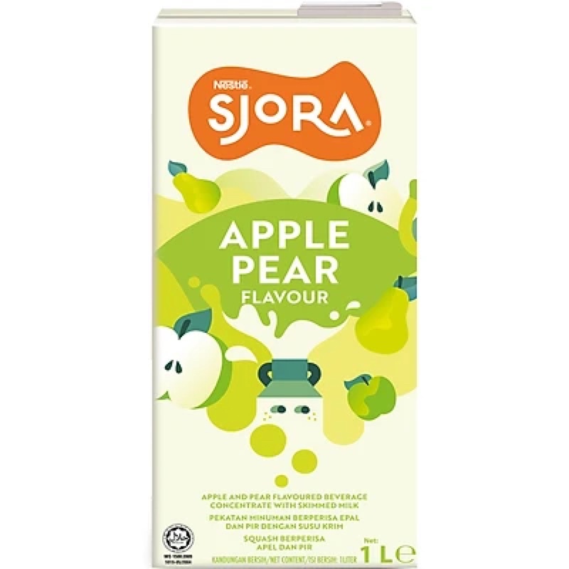 Nước trái cây cô đặc có chứa sữa NESTLÉ SJORA Táo Lê hộp 1L | Shopee ...
