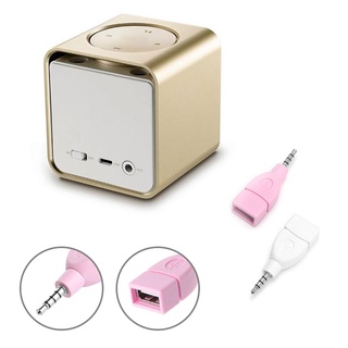Charmantcc1 Bộ Chuyển Đổi USB 2 0 Nữ Sang 3 5 Mm Nam AUX Cắm Xe Ô Tô Jack