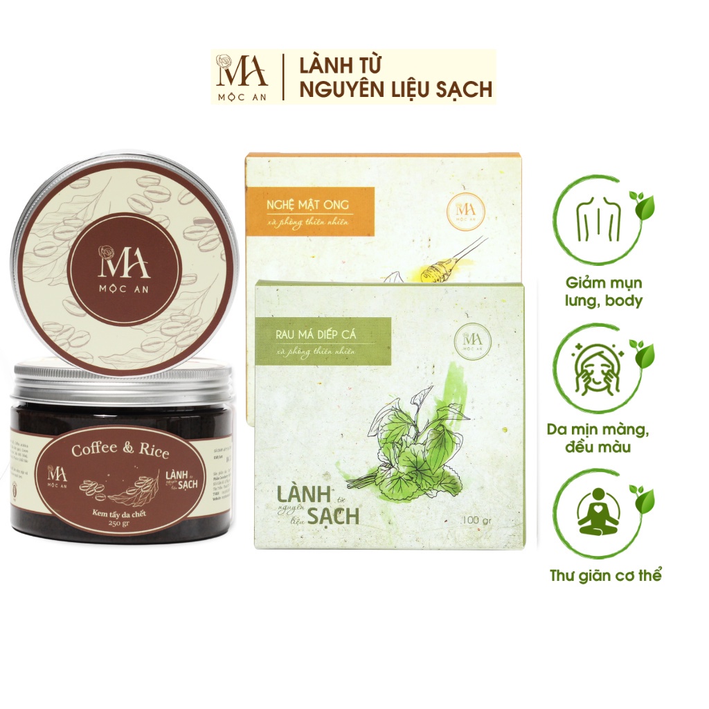 Mô tả Combo Giảm Mụn Lưng, Mụn Body Mộc An 2 Sản Phẩm Chiết Xuất Tự Nhiên, An Toàn Và Hiệu Quả - 3