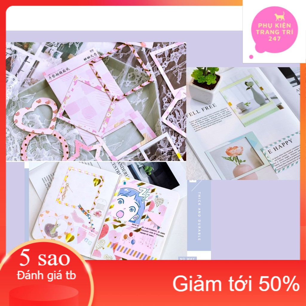 Set 15 Sticker khung ảnh dán trang trí sổ tay đẹp, đa dạng mẫu mã ...