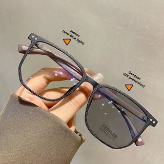 Kính chống bức xạ Photochromic chống ánh sáng xanh Kính râm mắt cổ điển dành cho nữ / nam Kính Salamin