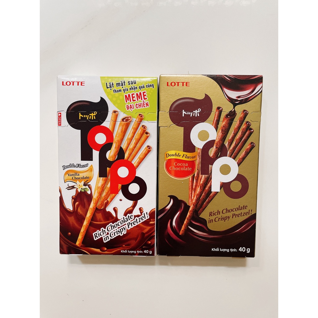 COMBO 5 HỘP BÁNH QUE TOPPO LOTTE | Shopee Việt Nam
