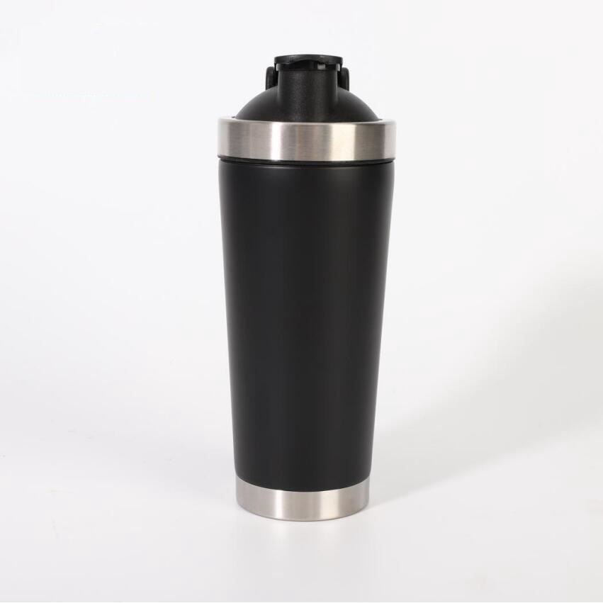 Ảnh Bình Lắc Shaker Giữ Nhiệt Đựng Nước Inox 800ml - Tập Gym Thể Thao Chính Hãng Amalife – Kèm Bóng Lò Xo 2