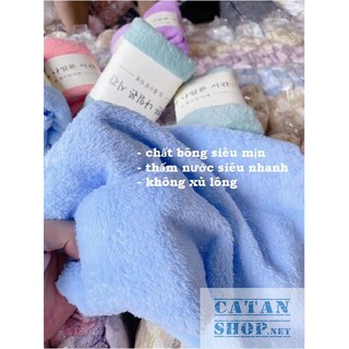 Khăn mặt lông cừu hàn quốc 30x50cm loại xịn siêu mềm mịn , siêu thấm nước loại 1 GD389-KhanHQ-KMat