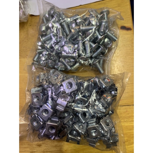bộ ốc bắt tủ rack m6 bulong 6x15(50bộ) | Shopee Việt Nam