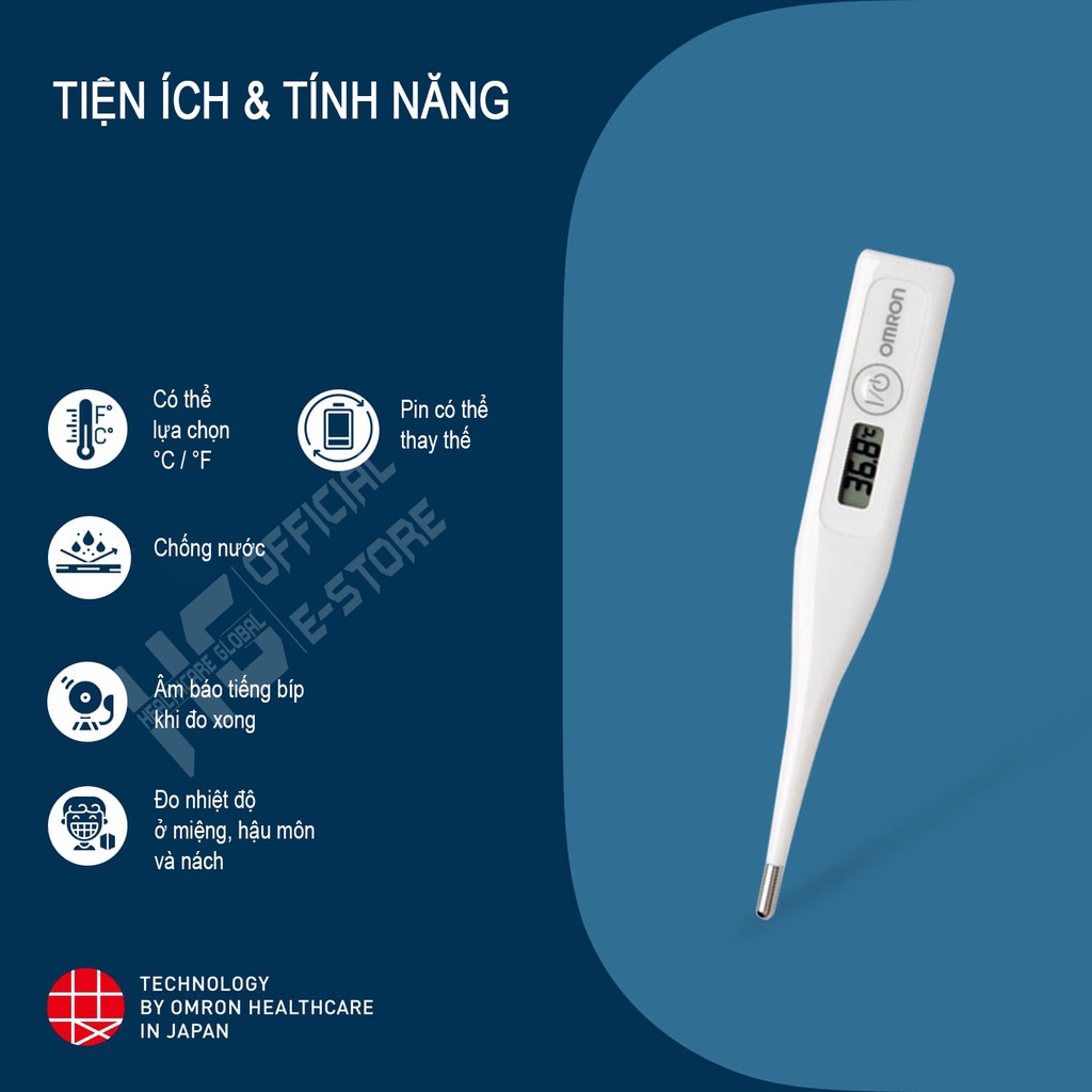 Mô tả Nhiệt Kế Điện Tử Omron MC246 | Cho Kết Quả Đo Nhiệt Độ Cơ Thể Nhanh, An Toàn Và Chính Xác - 5