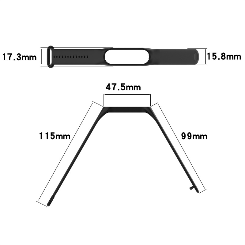 Dây Đeo Thay Thế Chất Liệu Silicon Màu Trơn Cho Xiaomi Smart Band 7 / Mi Band 7 / Miband7