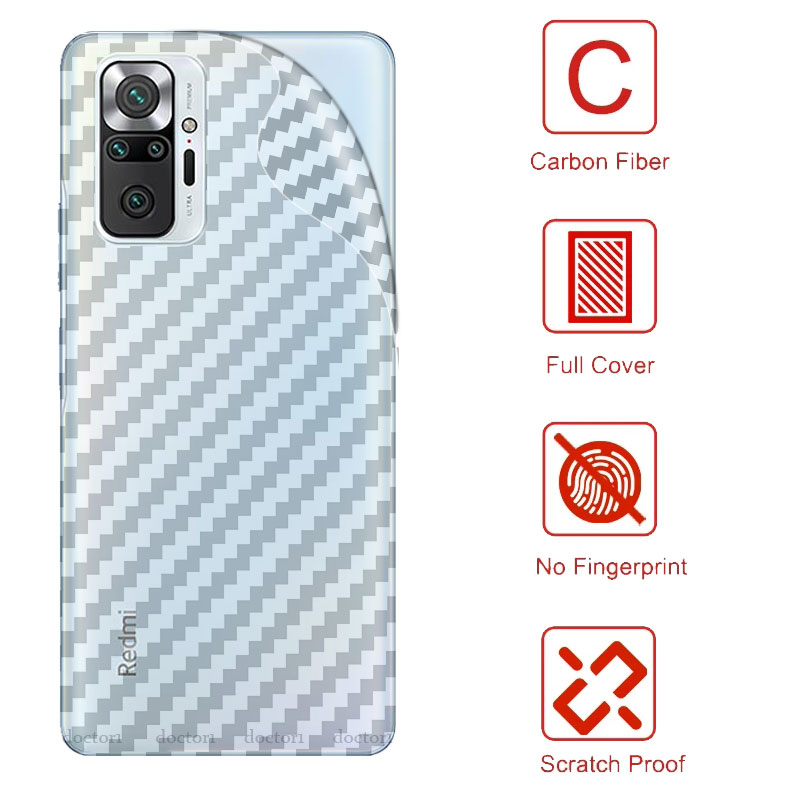 Miếng Dán Mặt Sau Điện Thoại Bằng Sợi Carbon 3d Cho Redmi Note 13 12 11 11s 10 10s Pro Plus Pro+ 11T 12C 11A 10C 4G 5G 2026