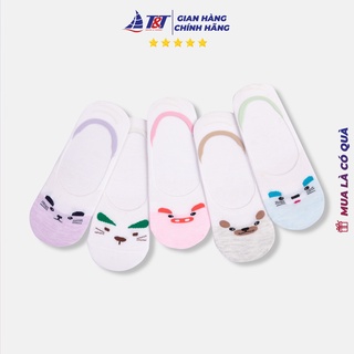 [ Combo 5 đôi ] Tất hài nữ cotton T&T Socks - NU31.004