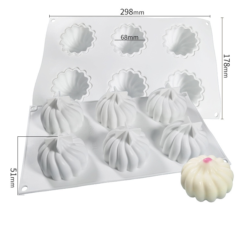 Khuôn silicone 6/15 Lỗ Tạo Hình Cho Bánh Kem/Xà Phòng