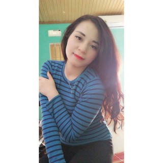 áo thun gân tay dài sọc