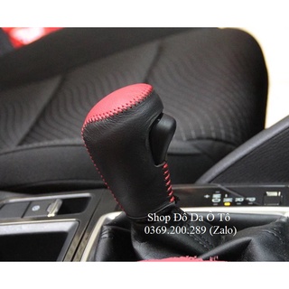 Bọc da cần số phanh tay xe Mazda 2 3 6 số tự động 2015-2023, ( khách nhắn shop tên xe, đời xe để tránh bị nhầm)