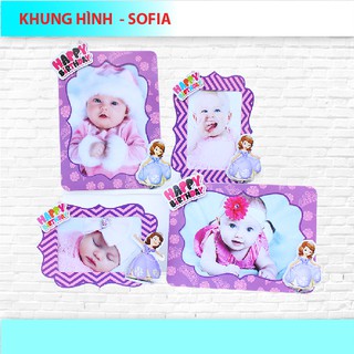 (6 MẪU)KHUNG HÌNH GIẤY CHỦ ĐỀ BÉ GÁI - SET 4 KHUNG