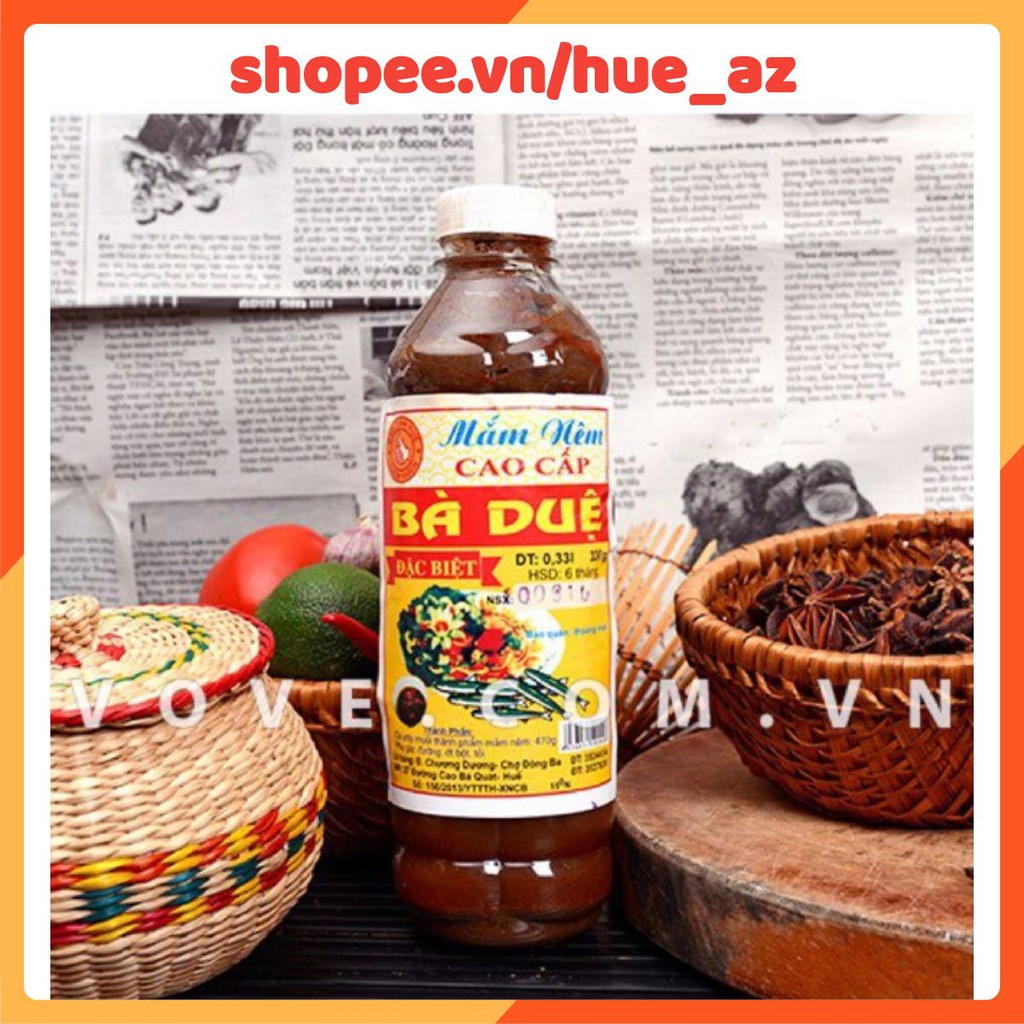 Mắm nêm Bà Duệ - Đặc sản Huế chai 330ML