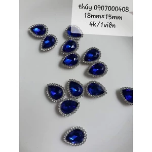 Set 10 hạt đá giọt nước viền xoàn