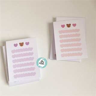 GIẤY NOTE LOVE BEAR