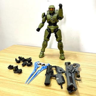 18cm Re: Chỉnh sửa Halo 1 / 12 Tỉ lệ Master Chief Infinite Mjolnir Mark VI Gen3 Hình nhựa Pvc có thể tháo rời