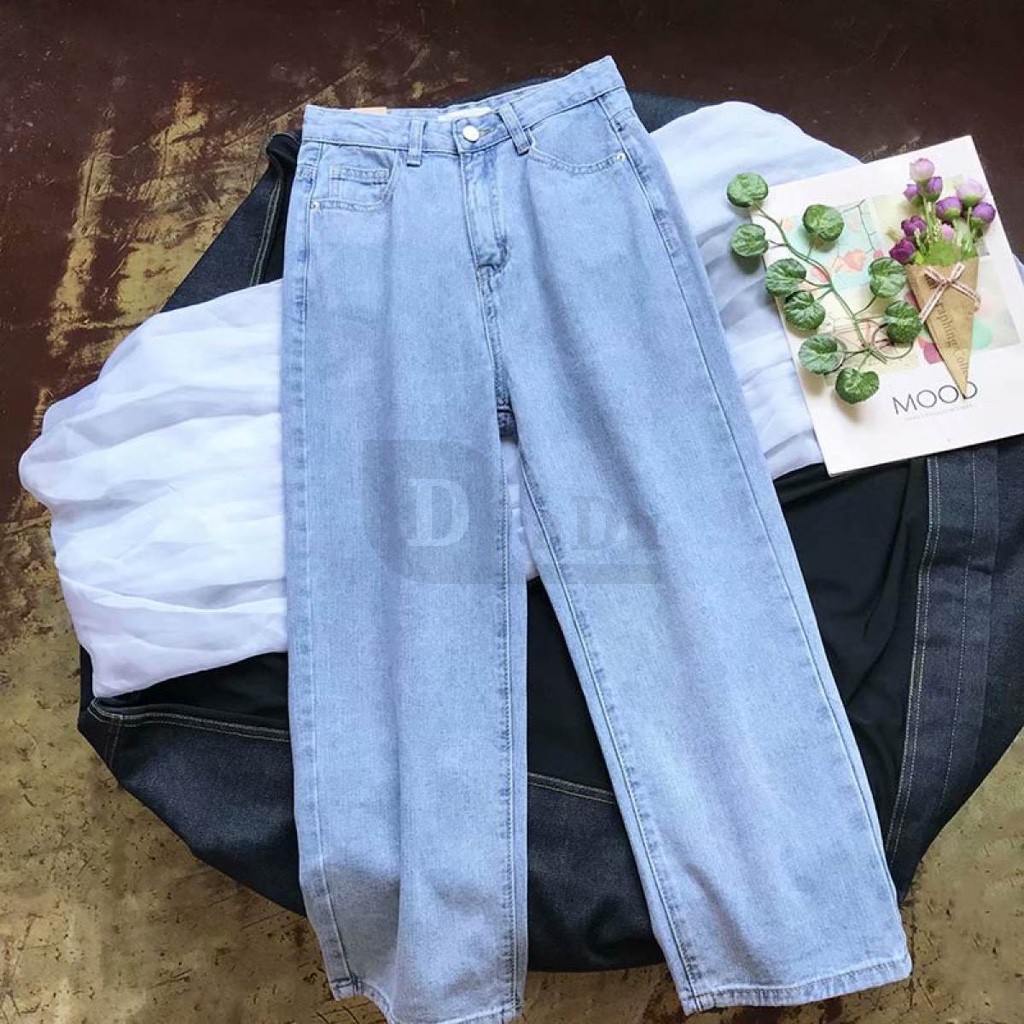 Ảnh Quần Jeans Dài Ống Rộng Thời Trang Dành Cho Nữ 4