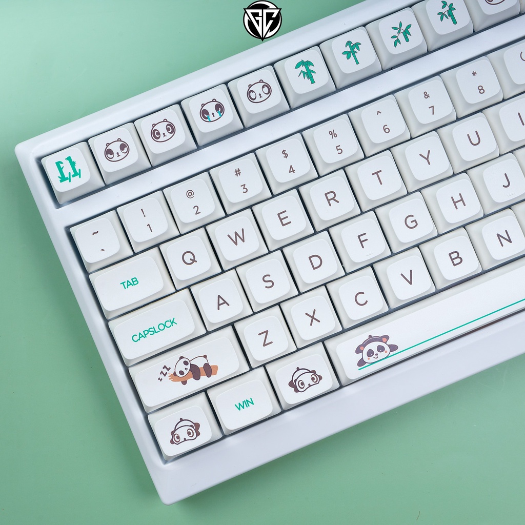 Keycap PANDA 134 nút bàn phím cơ Thick PBT dày 1.5MM XDA cao 9.5MM ...