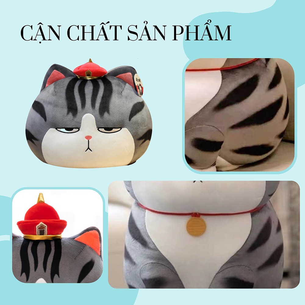 Mô tả Gấu Bông Mèo Hoàng Thượng, thú nhồi bông mèo thần tài Nhập Khẩu Cao Cấp - ZingZingMart (Hỗ trợ viết thiệp tặng quà) - 1