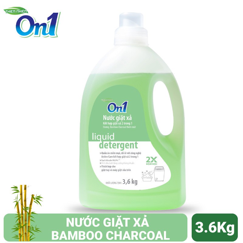 Ảnh Nước giặt xả On1 hương Bamboo Charcoal 3.6Kg sạch khuẩn, khử mùi, thơm lâu kết hợp giặt xả 2 trong 1 N6902 3