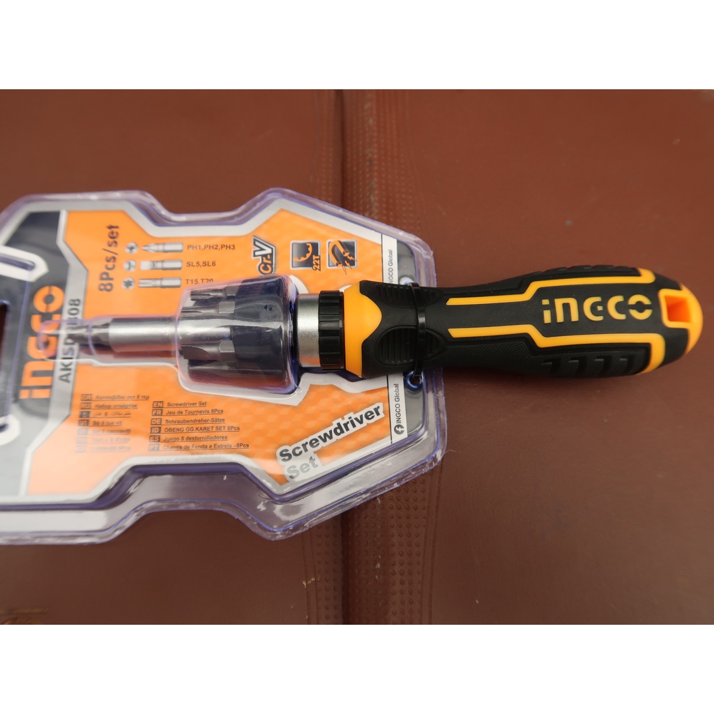 Ảnh Bộ tua vít khóa tự động 7 đầu INGCO AKISD0808 4