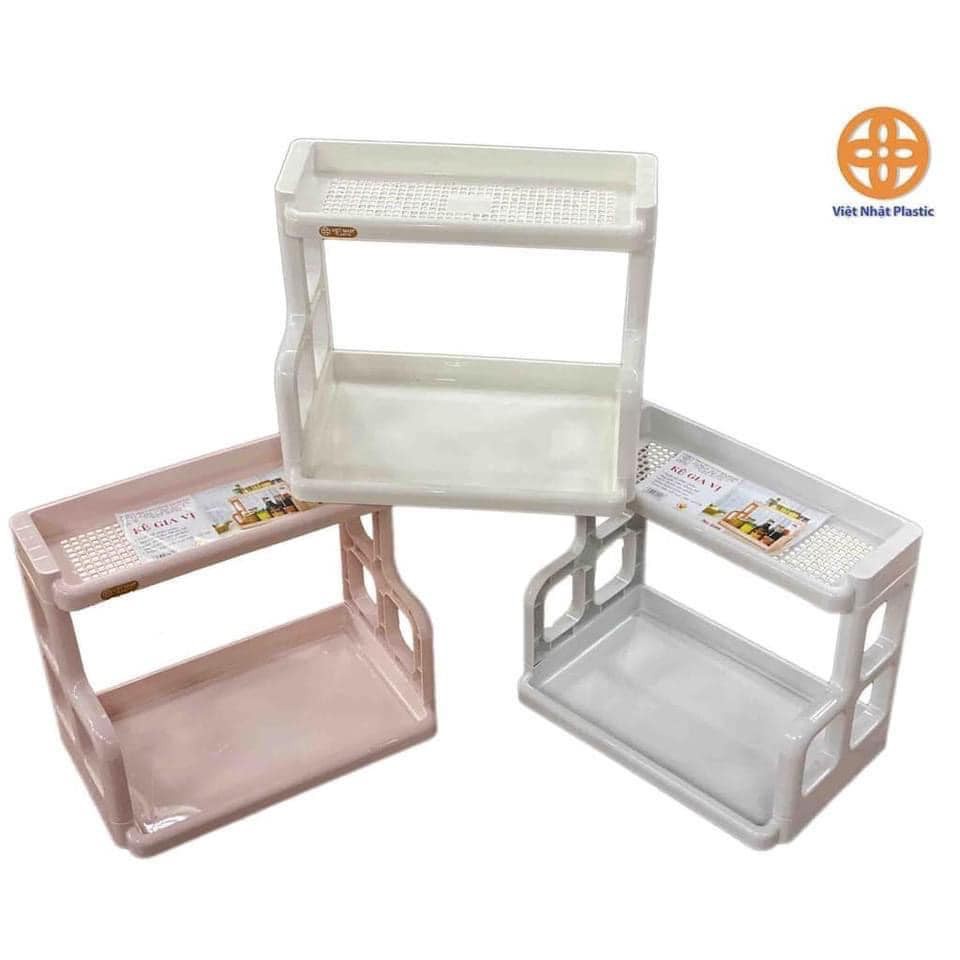 Kệ đựng gia vị 2 Kệ để đồ thông minh 2 tầng đa năng tiết kiệm không gian chính hãng- aladanhnet-ms5566