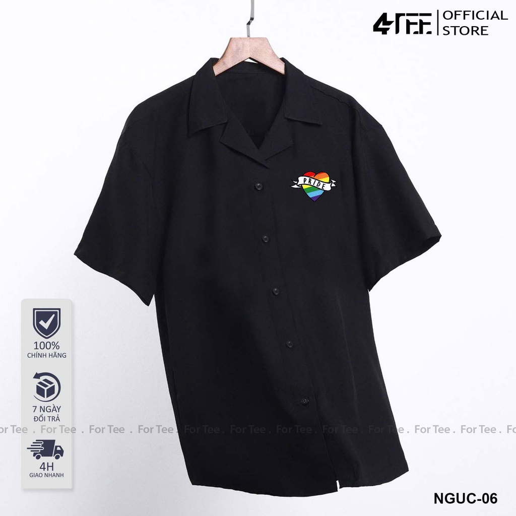 Áo sơ mi Basic Unisex form rộng , cổ vest -NGUC 06