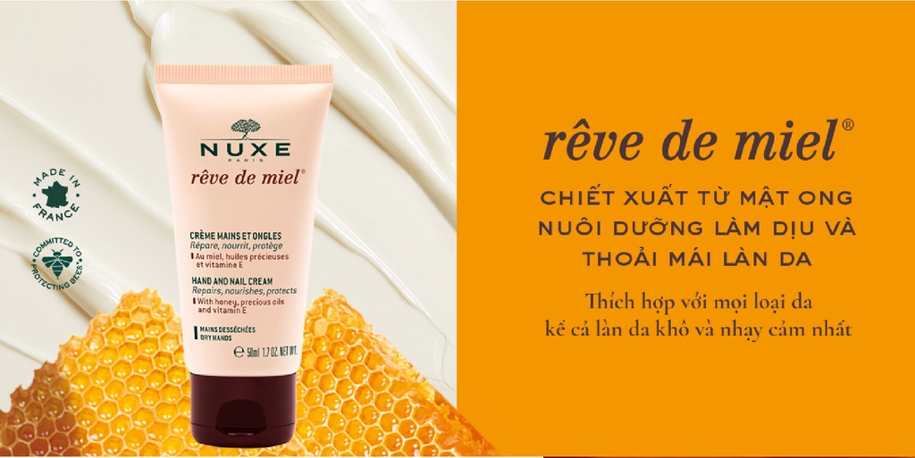 Mô tả Kem dưỡng da tay và móng Nuxe Rêve de Miel® 50ml - 1