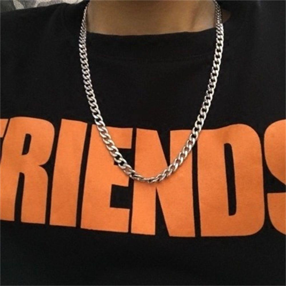MERIGGIARE Dây chuyền Vòng cổ Trang sức tiệc Unisex Chunky Dây chuyền Gothic Rock Thép Titan Punk Choker