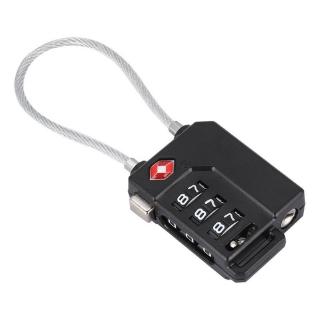 Vali du lịch Khóa hành lý 3 chữ số Mật khẩu TSA Khóa dây thép Khóa mã hải quan