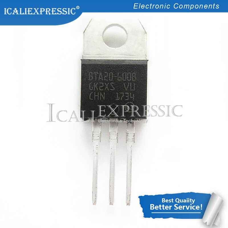 1 PCS ST BTB04-600SAP TO-220 SENSITIVE GATE TRIACS - Foto 5