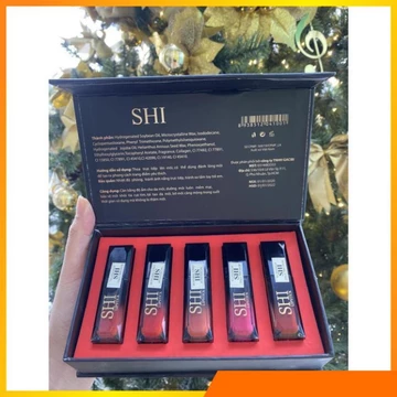 SÉT 5 SON - Son Ăn Được - Son Không Chì - Son đỏ cam - Bền Màu - Lên màu chuẩn - HÀNG MỚI VỀ V V V .