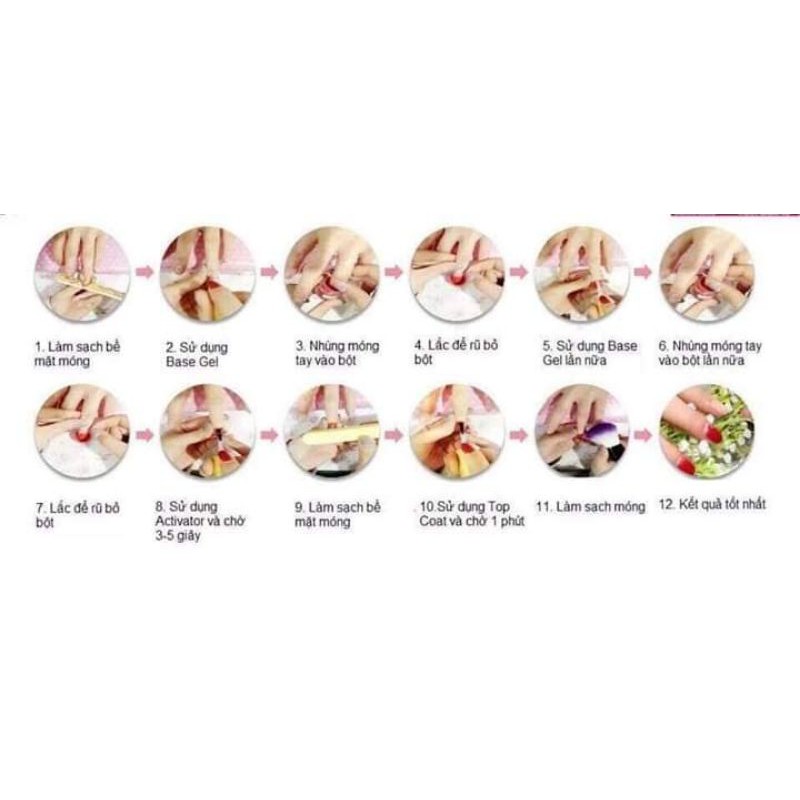 [Hũ lớn 50g] Bột nhúng KDS chính hãng có 3 màu: trắng trong, trắng, hồng có lẻ từng hũ
