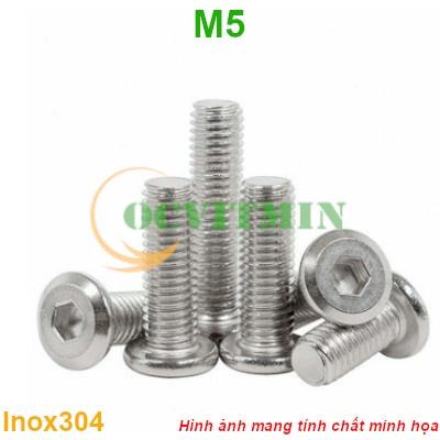 MM5I# - Ốc Lục Giác Đầu Dẹt Tròn M5 Inox 304 Hút Nam Châm | Shopee Việt Nam