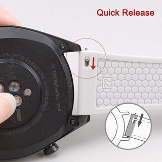 Dây Đeo Đồng Hồ Bằng Silicon Mềm Họa Tiết Tổ Ong 20mm 22mm 24mm 26mm Chuyên Dụng Cho Huawei GT3 Samsung