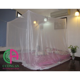 Màn tuyn chống muỗi hiệu quả có full size - mắt lưới tuyn nhỏ, dày dặn - màu trắng