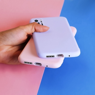 Ốp Lưng Silicone Màu Trơn Thời Trang Cho Xiaomi Redmi Note 10 / Note 10s / Note 10 Pro / Note10 Pro Max