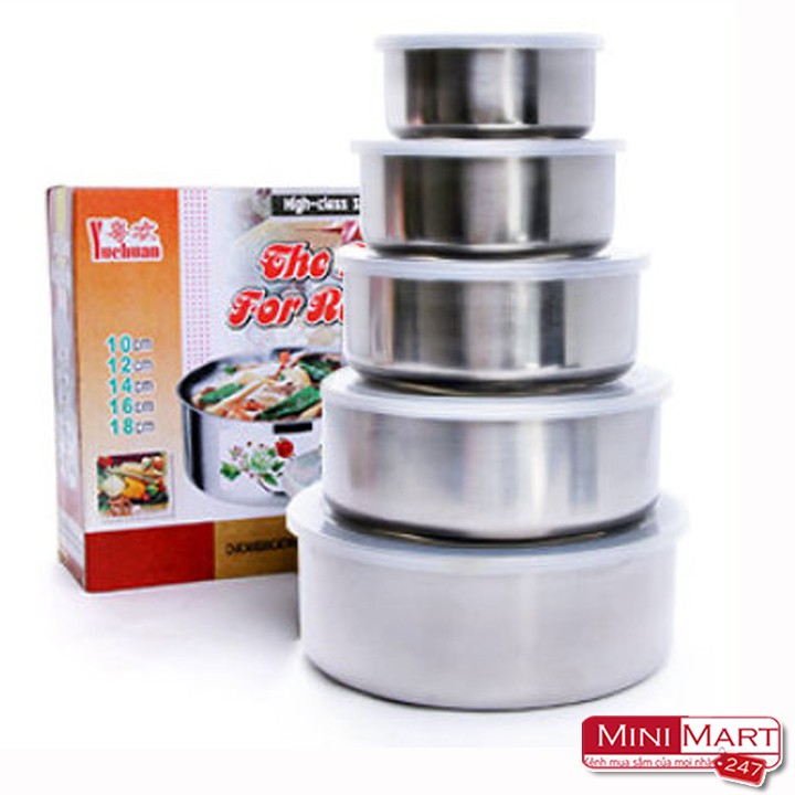 Bộ thố Inox 5 cái | Shopee Việt Nam