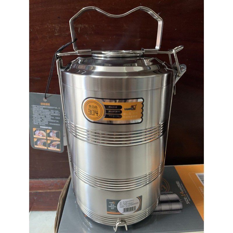 cà mên giữ nhiệt, cà mèn inox 304 cao cấp | Shopee Việt Nam