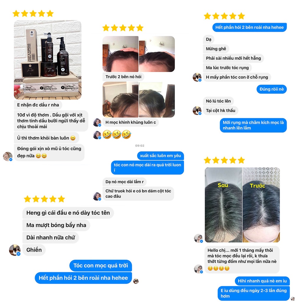 Ảnh Bộ sản phẩm dầu gội thảo dược + kem ủ tóc tráng gương làm mềm giảm rụng tóc vyvyhaircare V 530ml / 565ml 4