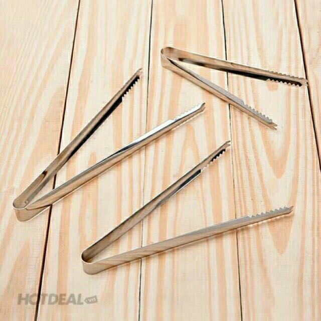 Kẹp inox gắp đá, thức ăn , gắp đồ nóng ,đồ nướng có 2 Size