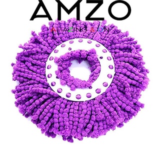 AMZO_CÂY LAU NHÀ THAY THẾ XOAY 360 ĐỘ MÂM INOX/ CÂY LAU NHÀ THAY THẾ THÔNG MINH DÀI 1M2 (ĐÃ KÈM BÔNG LAU)