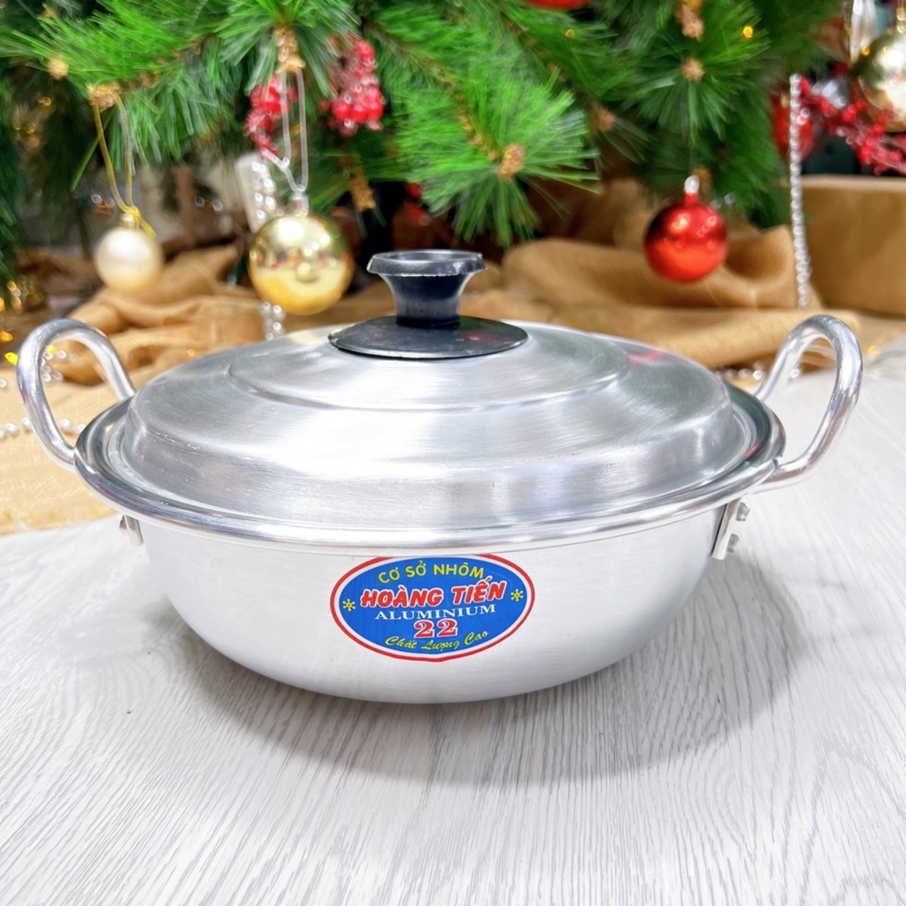 Nồi inox nấu lẩu, Chảo Hai Quai Đa Năng, Tiện Dụng Ăn Gia Đình, Bạn Bè, Hàng Quán