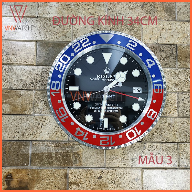 Đồng hồ treo tường kiểu Rolex mẫu 03 | Shopee Việt Nam