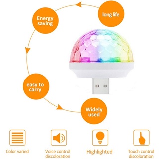 Xe Ô Tô Tự Động USB DJ RGB Mini Âm Nhạc Nhiều Màu Sắc Âm Thanh LED USB-C Apple Ngày Lễ Tiệc Karaoke Khí Quyển Đèn Chào Mừng 5V Bóng Đèn Laser