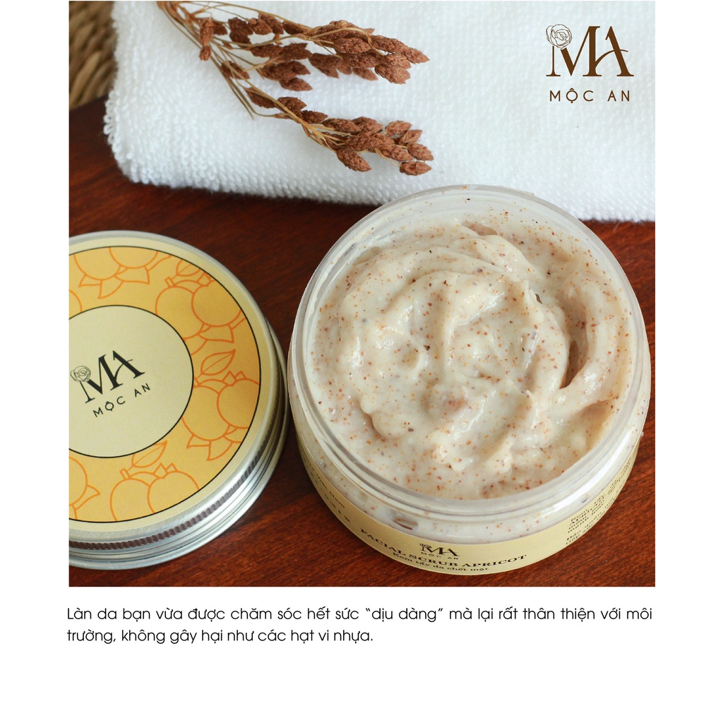 Mô tả Tẩy Da Chết Mặt Mộc An Vỏ Hạt Mơ Và Óc Chó Facial Scrub Apricot - Giúp Làn Da Sáng Mịn 100g - 7