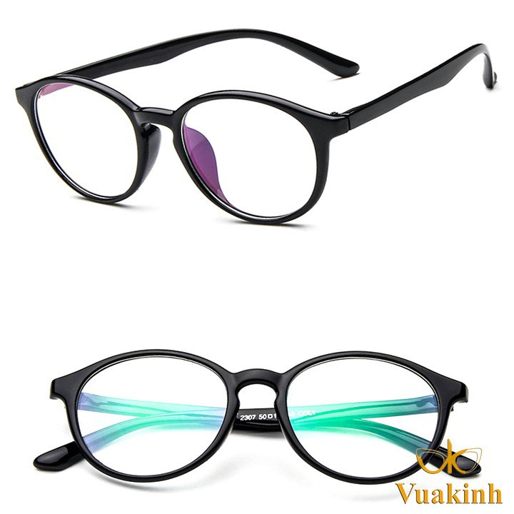 Kính cận gọng tròn nhựa dẻo bền đẹp V322